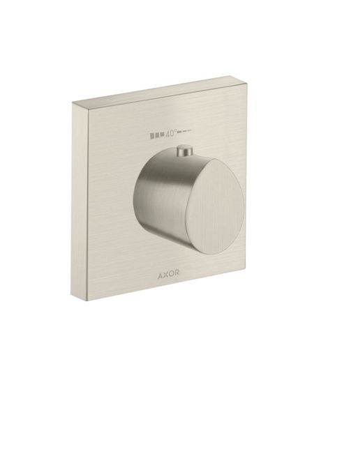 AXOR-HG-AXOR-Starck-Organic-Thermostat-HighFlow-120-120-Unterputz-Edelstahl-Optic-12712800 gallery number 1